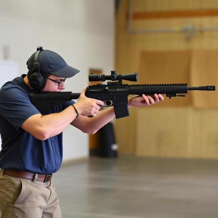 Rifle fundamentals class in session.
